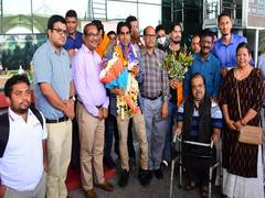 
      
      Five-time World Champion Pramod Bhagat receives hero’s welcome 
      
      