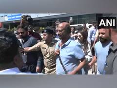 
      
      Rajinikanth with family arrives in Jamnagar
      
      