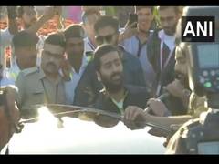 
      
      Arijit Singh arrives in Jamnagar
      
      