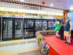 
      
      PM Modi inaugurates under-river metro tunnel in Kolkata
      
      