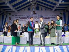
      
      Arunachal CM Khandu lays foundation stone for Divisional office
      
      