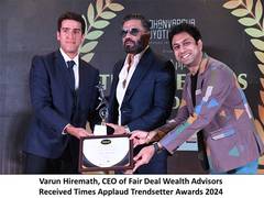 
      
      Varun Hiremath Received Times Applaud Trendsetter Awards 2024
      
      