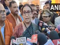 
      
      "Lack of confidence...": Smriti Irani on Congress' delay in...
      
      