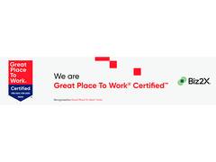 
      
      Biz2X Awarded with Great Place to Work Certification
      
      