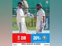 
      
      Rohit, Gill give upper hand to India over England 
      
      