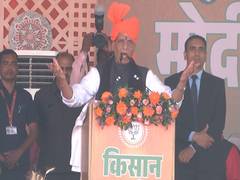 
      
      LS Polls: Rajnath Singh seeks support from farmers
      
      
