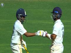 
      
      Rahane, Musheer's masterclass makes Vidarbha bowlers toil
      
      