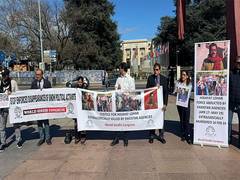 
      
      World Sindhi Congress organises protest at UNHRC headquarters, de
      
      