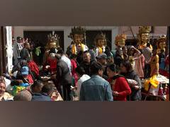 
      
      Buddhists bring 140 Buddha statues to celebrate Samyak Mahadan 
      
      