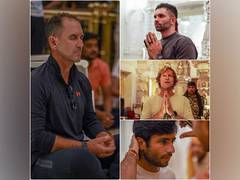 
      
      South Africa's Keshav Maharaj seek blessings at Ram Mandir
      
      