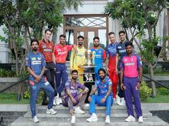 
      
      Team captains pose with trophy ahead of IPL season
      
      