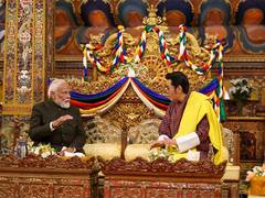 
      
      Thimphu: PM Modi praises leadership of Bhutan's King
      
      
