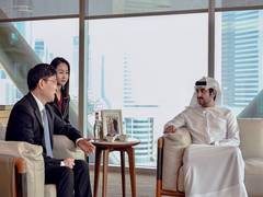 
      
      Maktoum bin Mohammed and Sheikhs visit Hisham Al Qasim Majlis
      
      