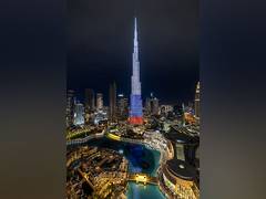 
      
      UAE lights up iconic landmarks in colours of Russian flag 
      
      