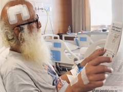 
      
      After poem, Sadhguru shares video of his “speedy recovery” 
      
      