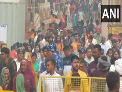 
      
      Ayodhya: Devotees flock to Ram Janmabhoomi temple on Holi
      
      