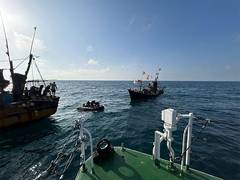 
      
      Indian Coast Guard rescues 5 crew members of sinking boat
      
      