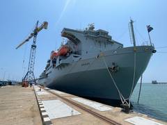 
      
      UK Royal Navy vessels arrive in Chennai
      
      