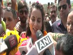
      
      BJP's candidate Kangana Ranaut holds roadshow in Himachal's Mandi
      
      