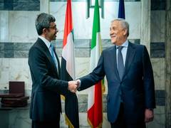 
      
      UAE Foreign Minister meets with Italian Foreign Minister
      
      