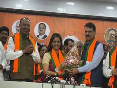 
      
      Veteran Congress leader Shivraj Patil's daughter-in-law joins BJP
      
      
