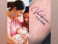 
      
      Vikrant Massey gets his son Vardaan's name inked on arm
      
      