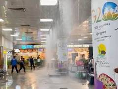 
      
      Portion of roof ceiling collapses at Guwahati airport after heavy
      
      