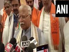 
      
      Khattar blasts INDIA leaders over Ramlila rally for Kejriwal
      
      