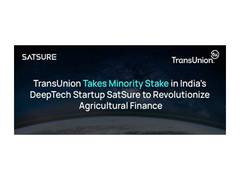 
      
      TransUnion Takes Minority Stake in SatSure 
      
      