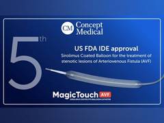 
      
      Concept Medical receives US FDA IDE approval for MagicTouch AVF
      
      