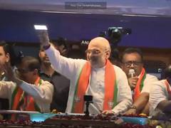 
      
      Lok Sabha elections: Home Minister Amit Shah holds road show 
      
      