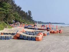 
      
      Rough seas led to ban on beach tourism activities in Kannur 
      
      