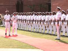 
      
      Australian Navy chief receives guard of honour in Delhi
      
      