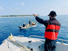 
      
      Indian Navy conducts 'Sagar Kavach' exercise off Lakshadweep. 
      
      