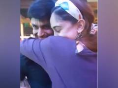 
      
      Ira Khan hugs husband Nupur Shikhare in cute video
      
      