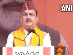 
      
      BJP president Nadda participates in public meeting in Uttarakhand
      
      