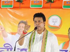 
      
      Leave ‘unholy alliance’ join BJP: Biplab Deb tells CPIM’s Manik
      
      