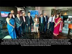 
      
      Uzbekistan Airways launches bi-weekly direct flights from Mumbai 
      
      