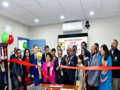 
      
      Consul General of India in NY Binay Srikant inaugurates library
      
      