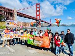 
      
      'Overseas Friends of BJP' in US hold march to support PM Modi's
      
      