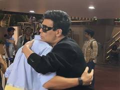 
      
      Kartik Aaryan, Karan Johar share a warm hug at airport
      
      