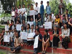 
      
      Arunachal: RGU students stage sit-in protest in support of Ladakh
      
      