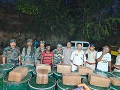 
      
      Tripura: Police seize 1282 kg of dry ganja valued at Rs 65 lakh
      
      