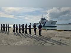
      
      Indian Coast Guard Vessel Samudra Paheredar makes port call 
      
      