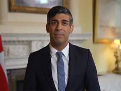 
      
      British PM Sunak raises Gaza in Eid message
      
      