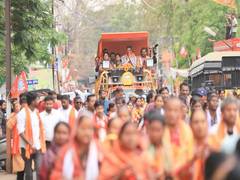 
      
      Odisha: Union minister Dharmendra Pradhan holds roadshow
      
      