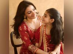
      
      Soha Ali Khan twins with daughter Inaaya in red on Eid
      
      