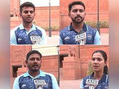 
      
      India archers visit new Parliament building
      
      