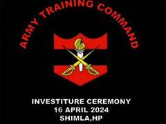
      
      Army's ''Investiture Ceremony'' to be held in Shimla on Apr 16
      
      