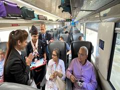 
      
      Ambassadors from various countries travel in Vande Bharat
      
      